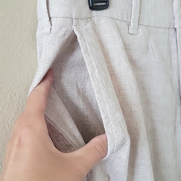 Abercrombie & Fitch Mens Linen Blend Athletic Loose Linen Blend Pull On Pants - Picture 6 of 9